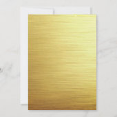 Elegant Gold Nouvel An`s Eve Party Invitation (Dos)