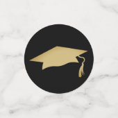 Elegant Gold Ornament Afstuderen Confetti (Kleine voorkant)