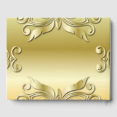 Elegant Gold Ornamental Design Black Lettering Gastenboek (Achterkant)