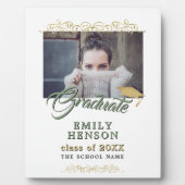 Elegant Gold Ornamenten Afstuderen Afstuderen Foto Fotoplaat (Voorkant)