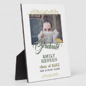 Elegant Gold Ornamenten Afstuderen Afstuderen Foto Fotoplaat (Zijkant)