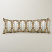 Elegant Gold Ornate Body Pillow Lichaamskussen (Voorkant)
