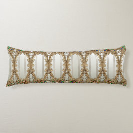 Elegant Gold Ornate Body Pillow Lichaamskussen