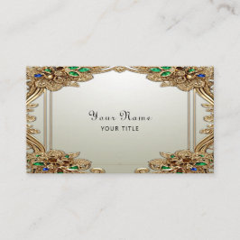 Elegant Gold Ornate Business Card Visitekaartje