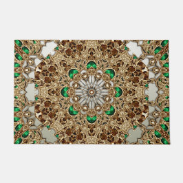 Elegant Gold Ornate Doormat Deurmat