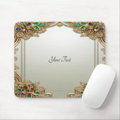 Elegant Gold Ornate Mousepad Muismat (Met muis)