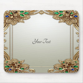 Elegant Gold Ornate Mousepad Muismat