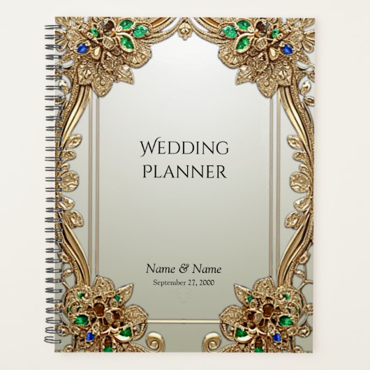 Elegant Gold Ornate Planner (Devant)