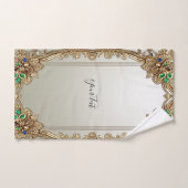 Elegant Gold Ornate Towel Set Bad Handdoek (Handdoek)