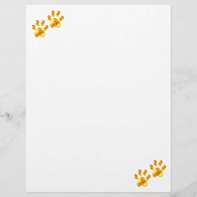 Elegant Gold Paws (Voorkant)