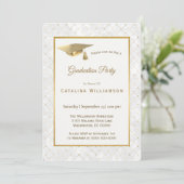 Elegant Gold Pet Afstuderen Kaart (Staand voorkant)