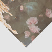 Elegant Gold Pink Rose Bokeh Lights Ontkoppeling Tissuepapier (Detail)