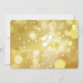 Elegant Gold Red 50th Birthday Party Invitation Kaart (Achterkant)