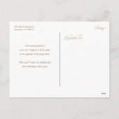Elegant Gold Rejoice Calligraphy Script Photo Feestdagenkaart (Achterkant)