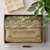 Elegant  Gold Rococo Floral Tissuepapier (Geschenk)