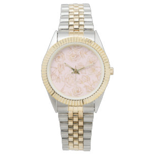 Elegant Gold Roos Horloge