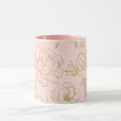 Elegant Gold Roos Mok (Midden)