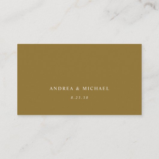 Elegant Gold RSVP QR Code Weduwantwoord Informatiekaartje (Achterkant)