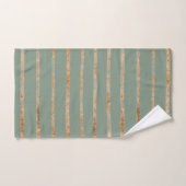 Elegant Gold Sage Green Bad Handdoek (Handdoek)