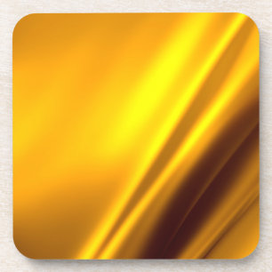 Elegant Gold Satin Faux textuur Bier Onderzetter