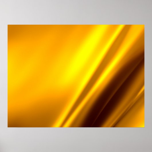 Elegant Gold Satin Faux textuur Poster (Voorkant)