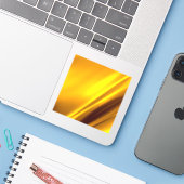 Elegant Gold Satin Faux textuur Sticker (Laptop met iPhone)