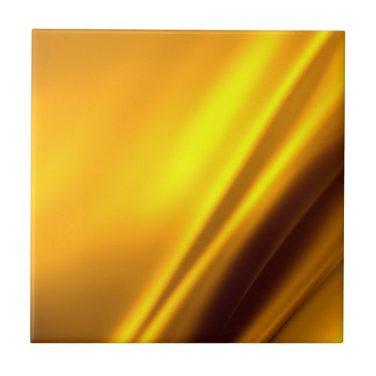Elegant Gold Satin Faux textuur Tegeltje (Voorkant)