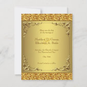 Elegant Gold Save the Date (Achterkant)