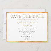 Elegant Gold Save the Date 50th Jubileum Card (Voorkant)