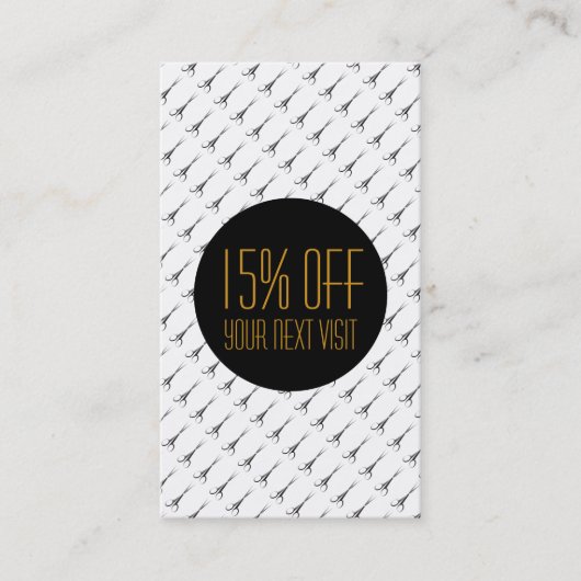 Elegant Gold Scissors - Haarstylist - korting (Voorkant)