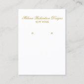Elegant Gold Script Earning Display Card-kaart Visitekaartje (Voorkant)