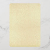 Elegant Gold Script Merry kerst Aangepaste foto Folie Feestdagenkaart (Achterkant)