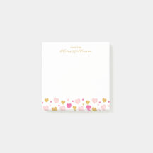 Elegant Gold Script Naam | Waterverf Hearts