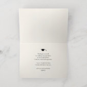 Elegant Gold Script op zwart Afstuderen Hartelijk Folie Wenskaart (Binnenlaag)