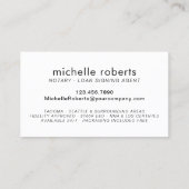 Elegant Gold Script-script voor de ondertekening v Visitekaartje (Achterkant)