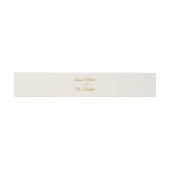 Elegant Gold Script Wedding Invitation Belly Band Uitnodigingen Wikkel (Vlak)
