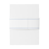 Elegant Gold Seashell Waves Wedding Uitnodigingen Wikkel (Achterkant Voorbeeld)