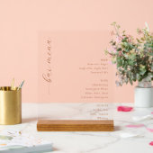 Elegant Gold Serif Bar Menu (Mariage)