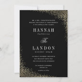 Elegant Gold Shimmer Wedding Kaart (Voorkant)