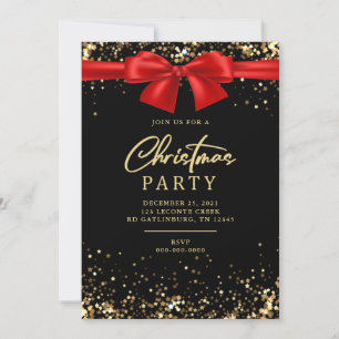 Elegant Gold Shimmering Licht Kerstfeest Kaart