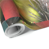 Elegant Gold Silver Kaleidoscoop kerstster Cadeaupapier (Rol Hoek)