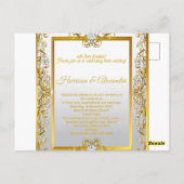 Elegant Gold & Silver Wedding Invitation (Dos)