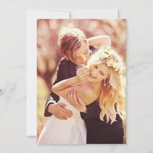 Elegant Gold Simple Script-Vrijgezellenfeest Foto Kaart (Achterkant)