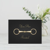Elegant Gold Snaffle Bit Custom Equestrian (Staand voorkant)