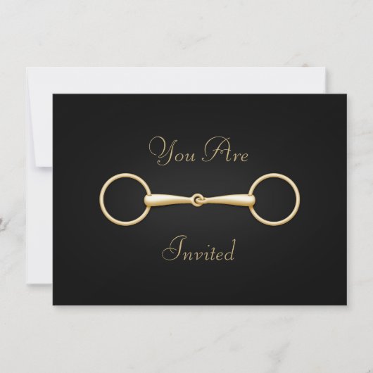 Elegant Gold Snaffle Bit Custom Equestrian (Voorkant)