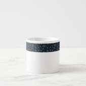 Elegant Gold Snowflake Winter Pattern Espresso Kop (Voorkant)