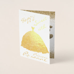 Elegant Gold Specialized Sweet 16th Birthday Folie Kaarten