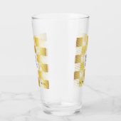Elegant Gold Square Glass Cup Glas (Rechts)