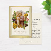 Elegant Gold St. Joseph Wedding Kaart (Bureau)