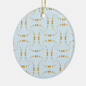 Elegant Gold stippen Keramisch Ornament (Links)